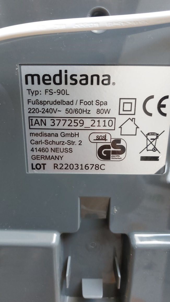 Spa dla stóp, masażer Medisana