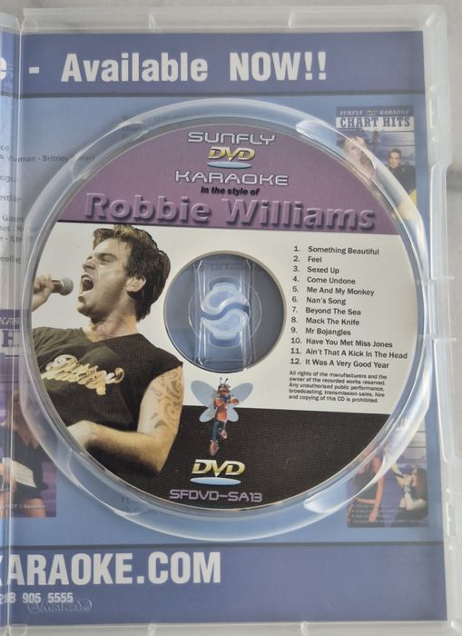 Robbie Williams karaoke DVD