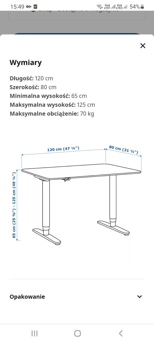 Elektryczne biurko z regulowaną wysokością czarne biurka