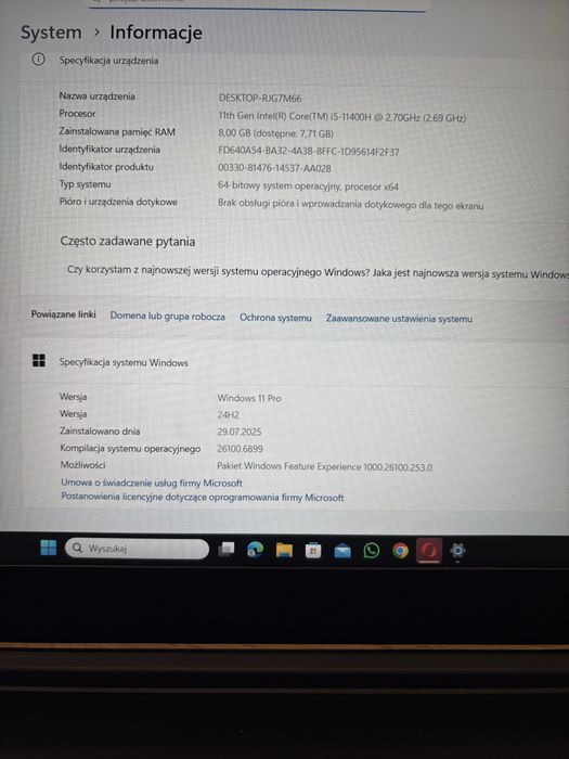 MSI GF63 i5-11400H/8GB/512