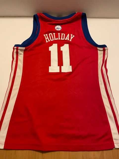 Koszulka koszykarska Philadelphia 76ers #11 Holiday Adidas L młodzież