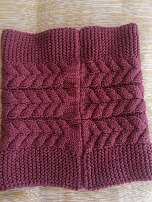 Gola malha cor tijolo