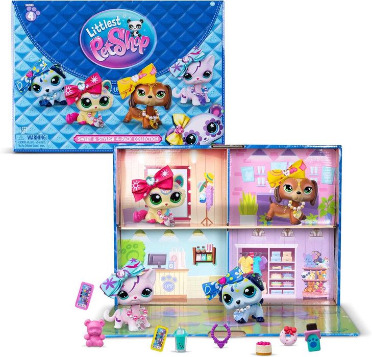 LPS Littlest Pet Shop Sweet & Stylish 4-pack oryginalny zestaw 2025