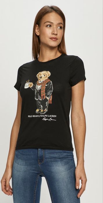 100% ОРИГІНАЛ | SALE Футболка Polo Bear Ralph Lauren |Black| M, L