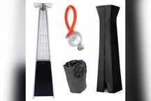 Parasol Grzewczy Gazowy Ogrzewacz 13 KW 227cm Zestaw z Pokrowcem