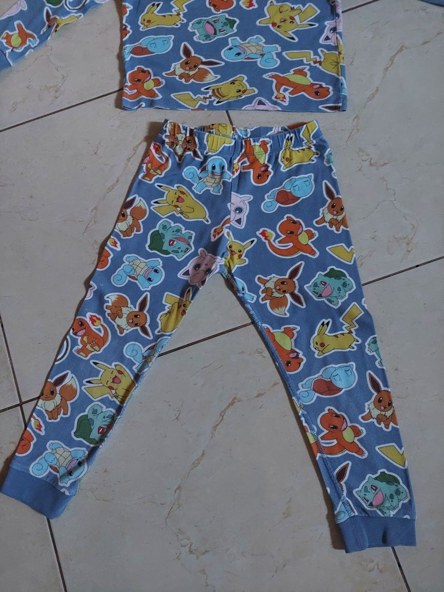Piżama h&m 110-116 pikachu