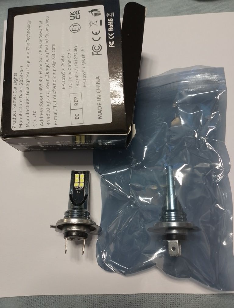Żarówki samochodowe LED H3 H4 H7