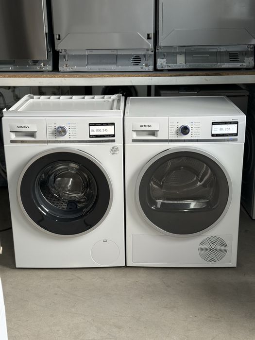 Комплект техніки Siemens iQ800 — Пральна машина + Сушильна машина