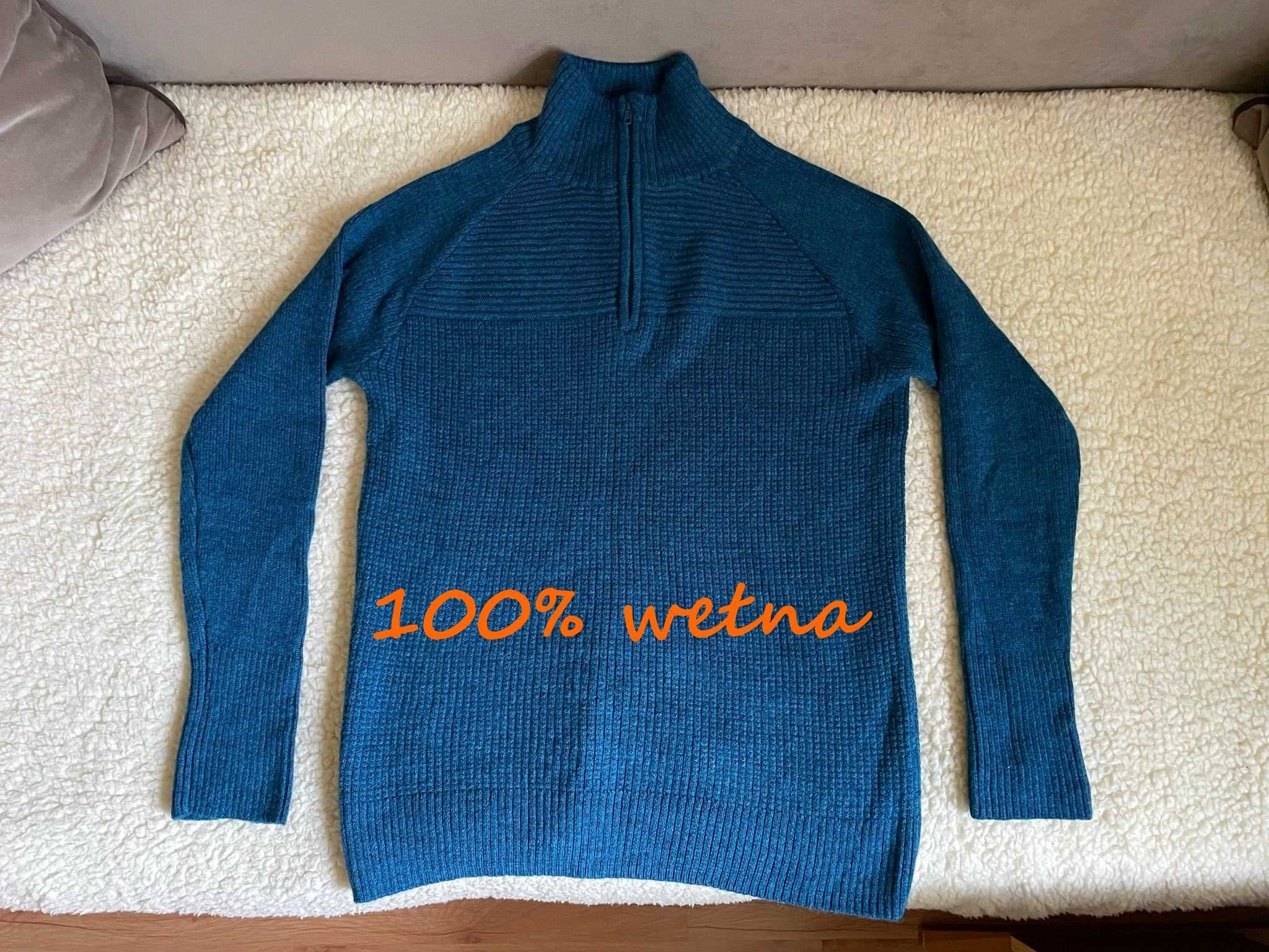 Sweter unisex 100% wełna Neomondo (jak Ulvang) XL stan perfekt!