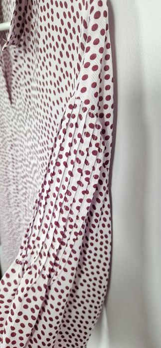 Lawendowa letnia sukienka w kropki groszki MSCH Copenhagen S/M - L