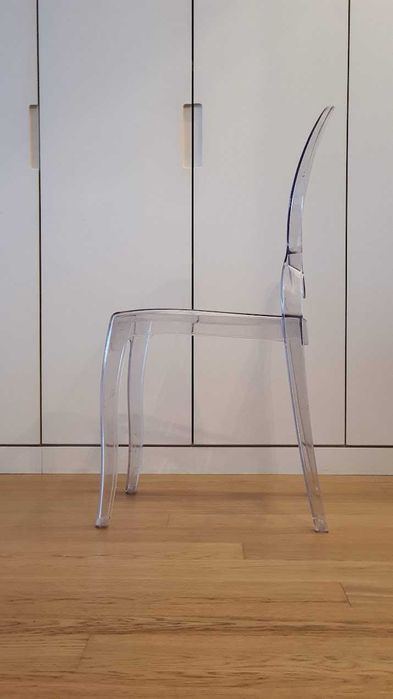 Cadeira De Sala De Jantar Victoria Queen Design Transparente