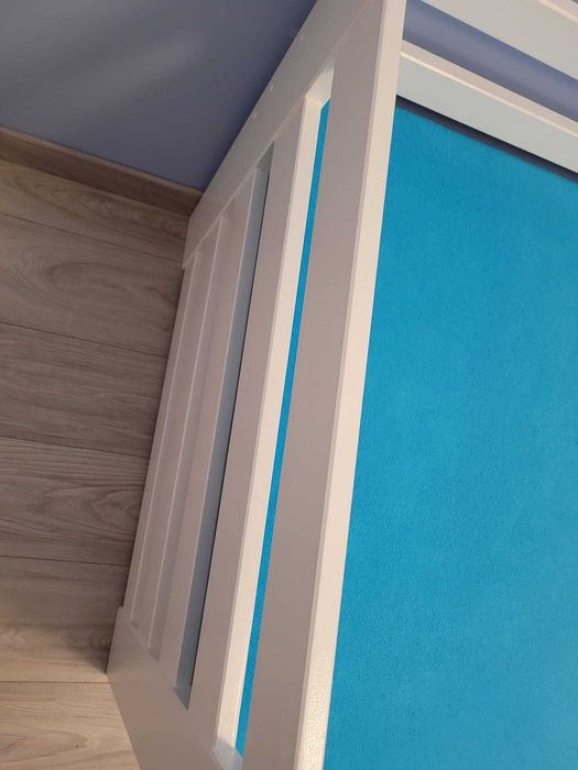 Łóżko drewniane, rozsuwane 2 osobowe z szufladami