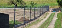Ogrodzenie panel Wiśniowski 153cm grafit 7016 fi 5 systemowe kompletne