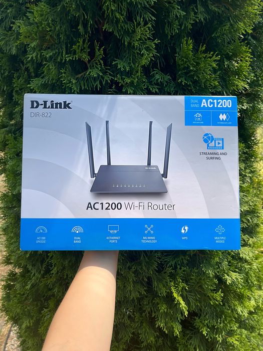 Wi-Fi роутер D-LINK DIR-822 AC1200 2.4GHZ + 5GHZ