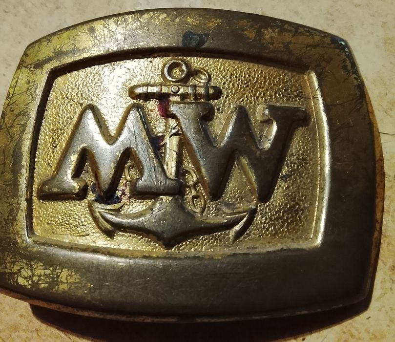 Stara klamra. wojskowa Marynarki Wojskowej rezerwacja