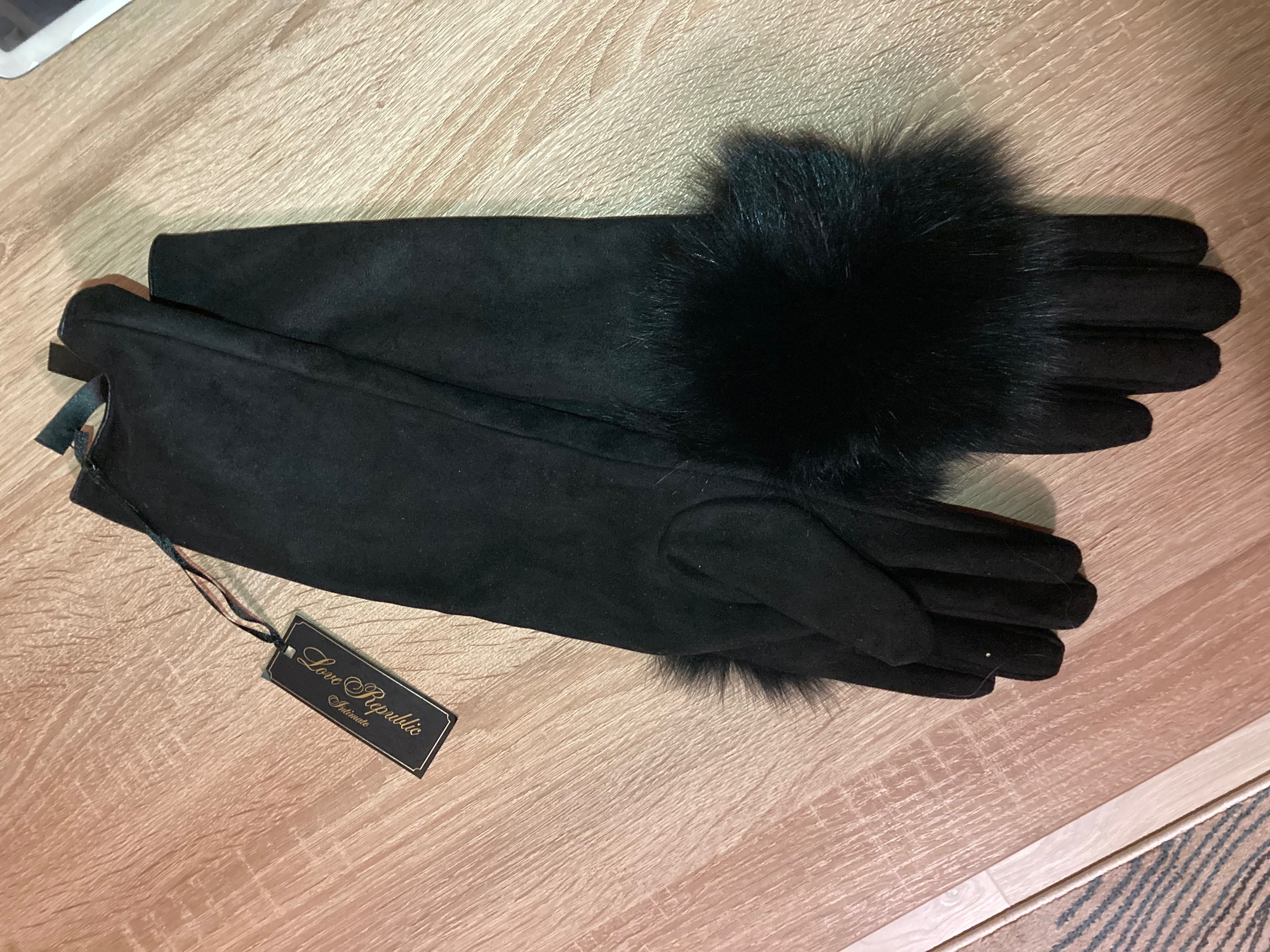 Рукавички замшеві жіночі перчатки женские