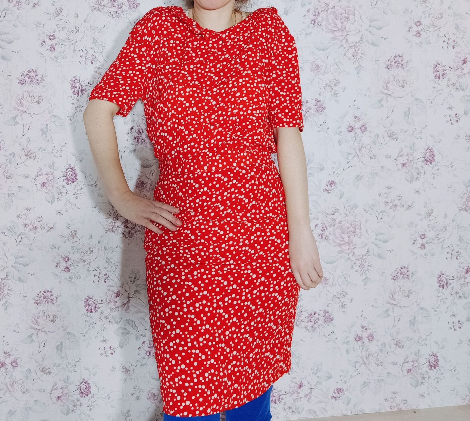 Sukienka w groszki ganni pin up retro rockabilly s
