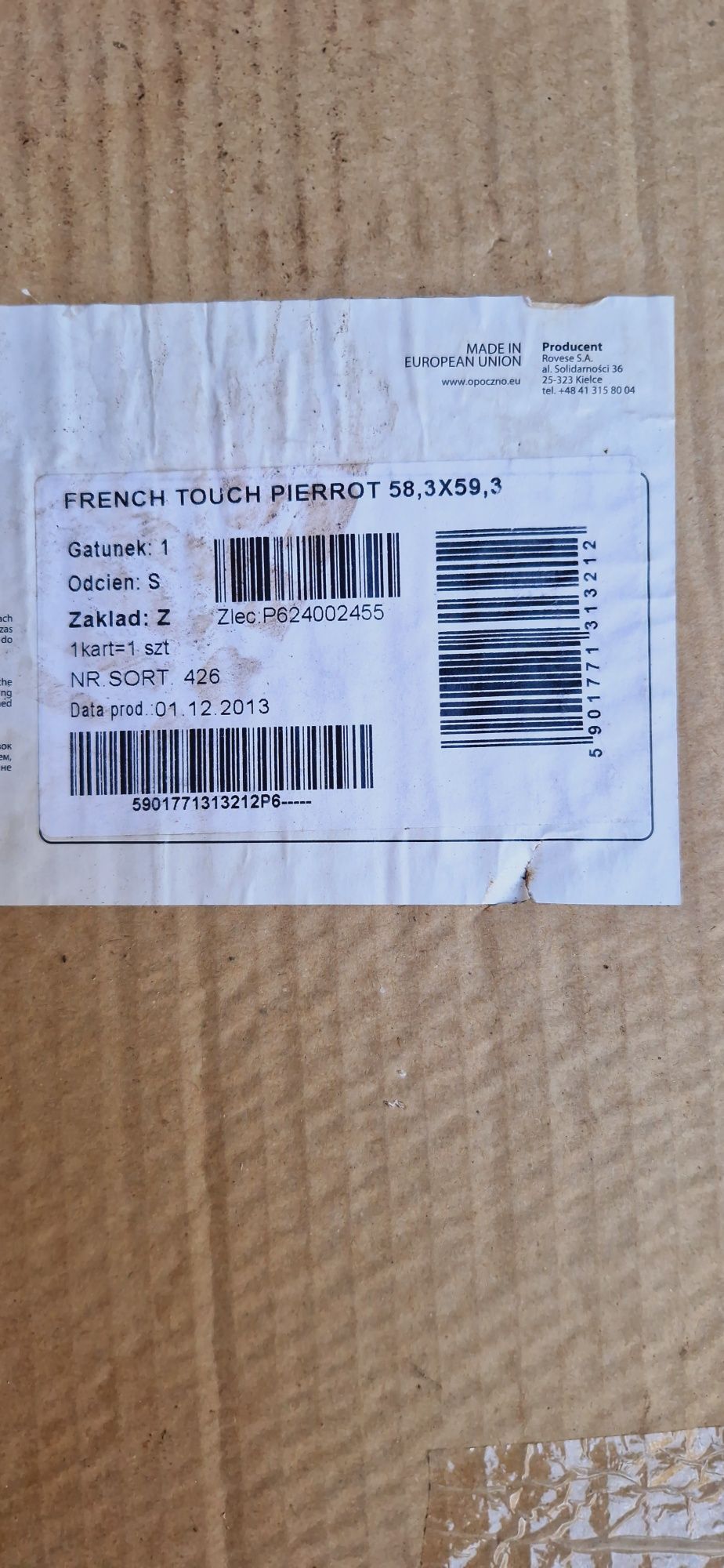 Dekor dwu płytkowy French touch PIERROT Opoczno