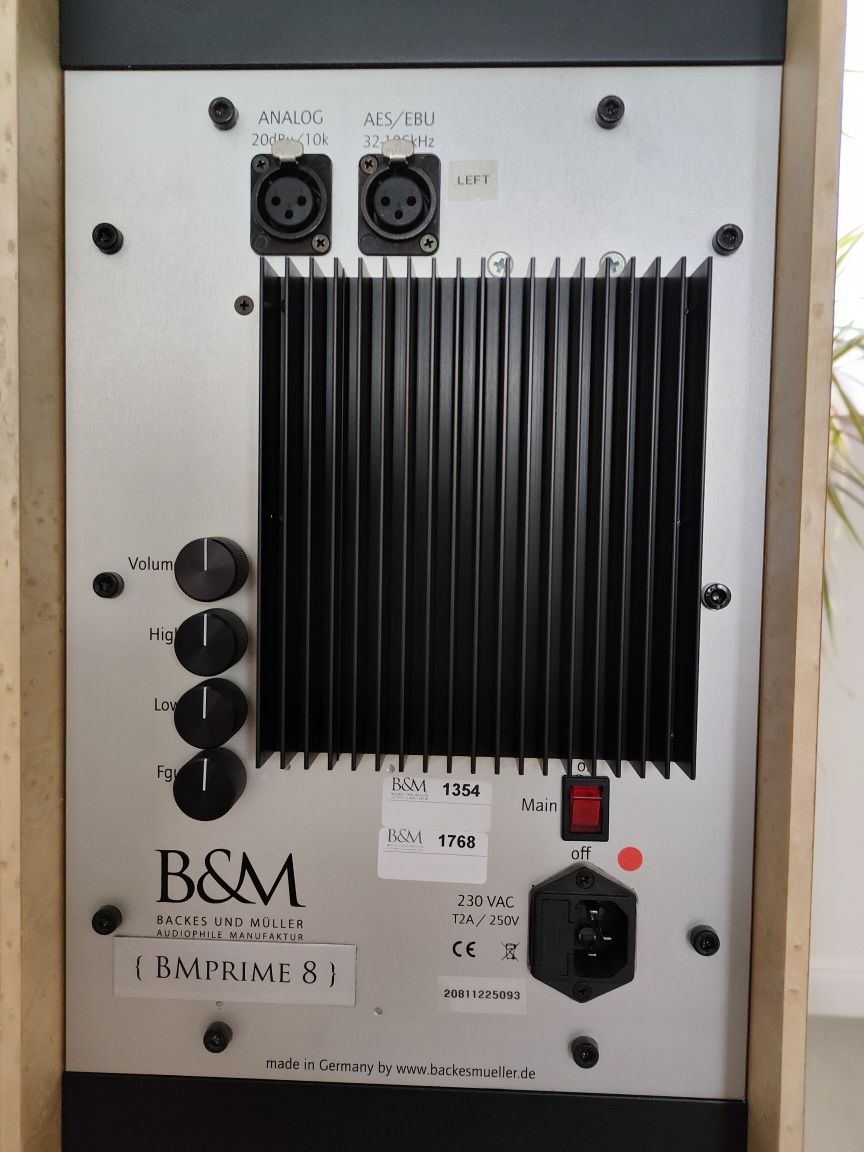 2012-13 kolumny aktywne Backes Mueller BM Prime 8
Loudspeaker System