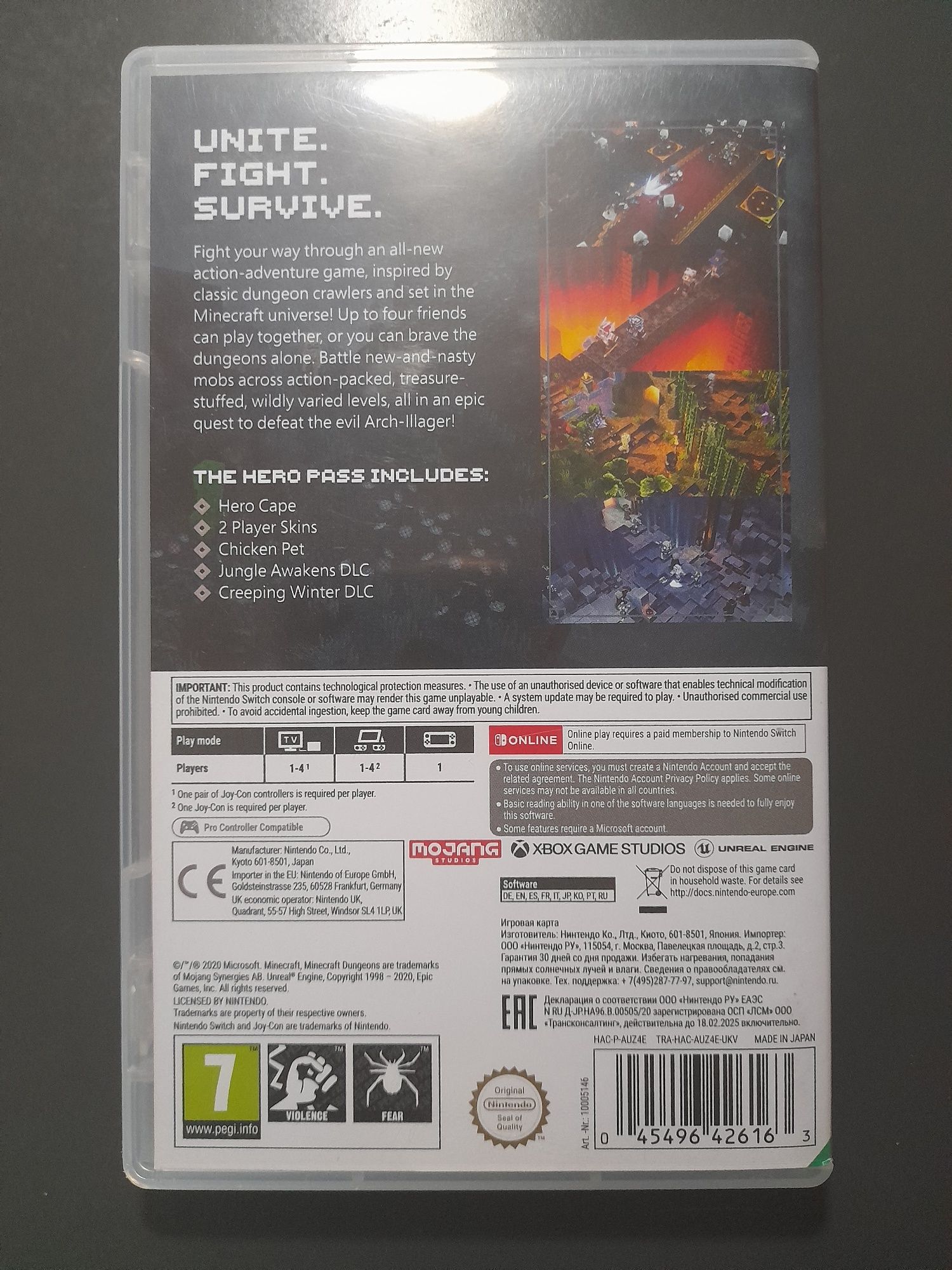 Minecraft Dungeons Hero Edition na Nintendo Switch