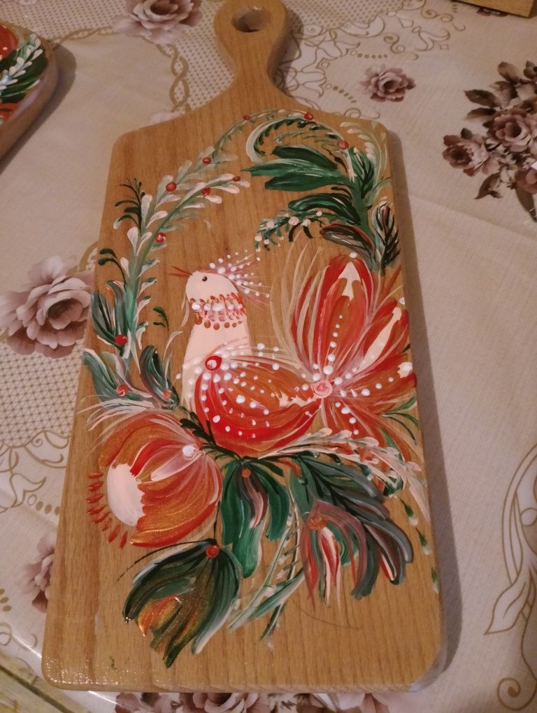 Дощечка кухонна Пташка 27*13,5cm