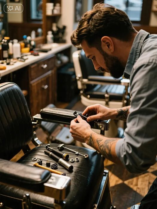 Naprawa foteli barberskich, fryzjerskich i kosmetycznych