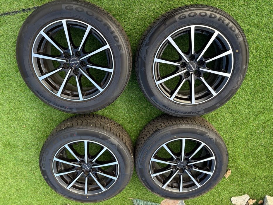 Jantes 17" Borbet BL5 pretas + pneus