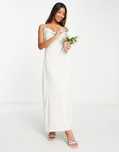 Vila Bridal 34 Xs Sukienka Maxi Kremowa J23233