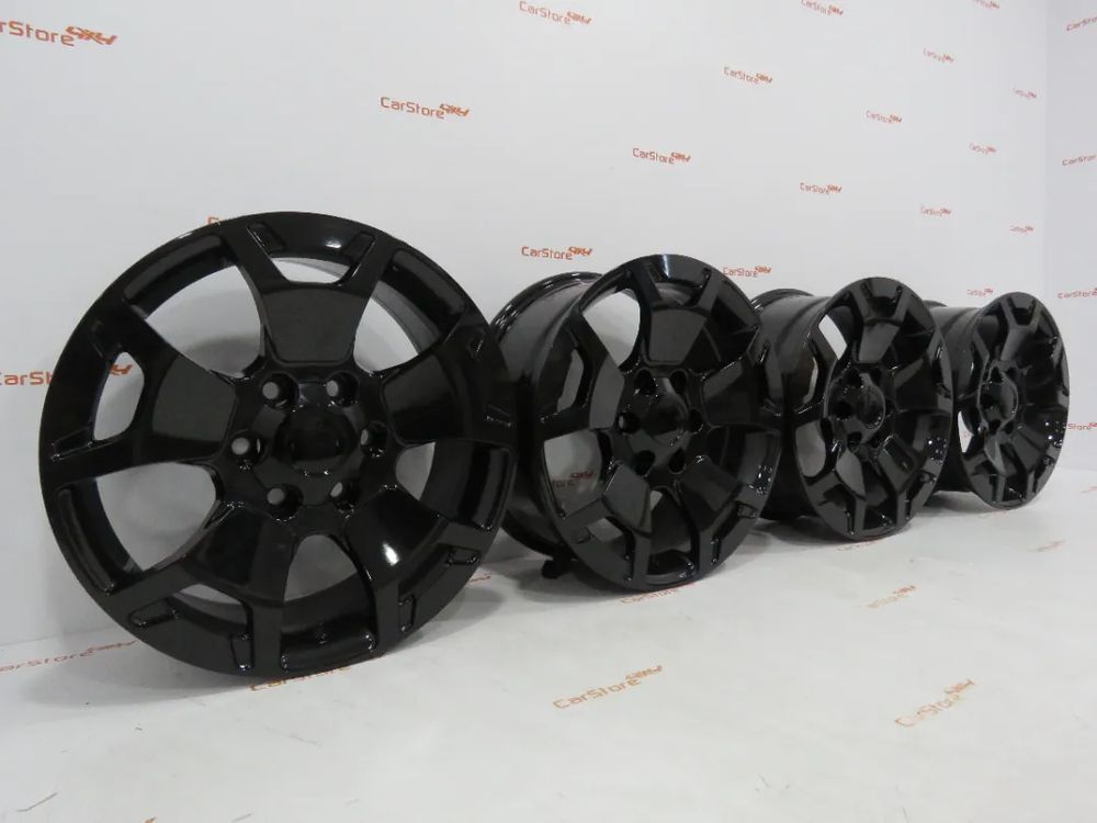 Jantes Look Toyota Hilux 17 x 7.5 et 25 6x139.7 Pretas  Brilhante