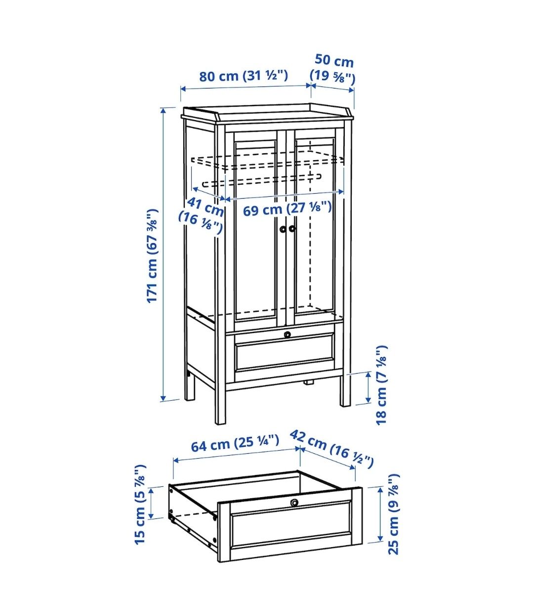 Szafa dla dzieci ikea Sundvik