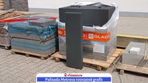 Palisada Metrova 100x30x8 grafit - obrzeże, kostka brukowa - Kurier