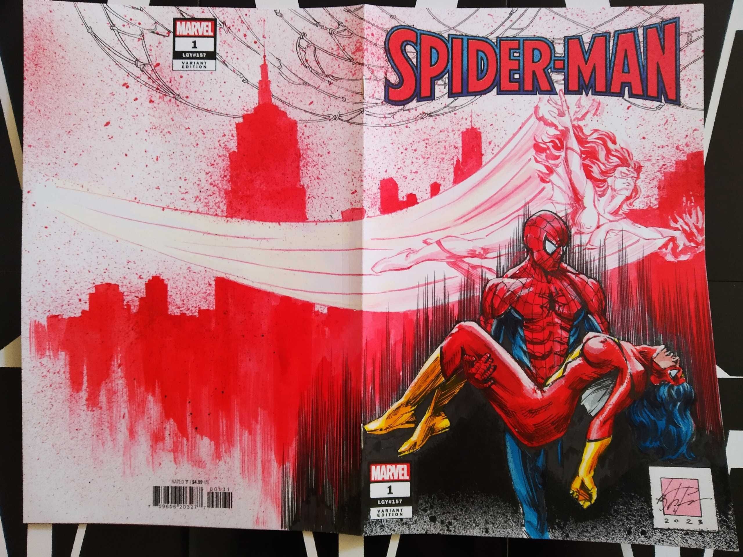Комикс  Spider-Man 2022 1 Marvel Comics Sketch cover