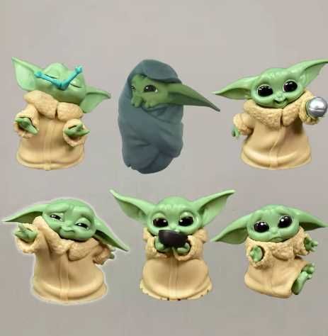 Conjunto de 5 figuras de baby ioda/ star wars NOVO ENVIO GRÁTIS