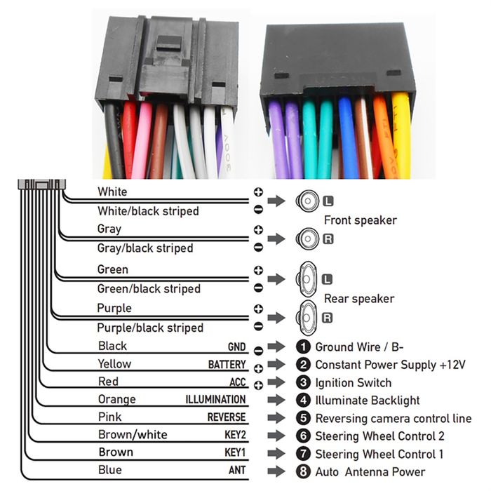 Переходник Iso для Android Магнитолы 16Pin