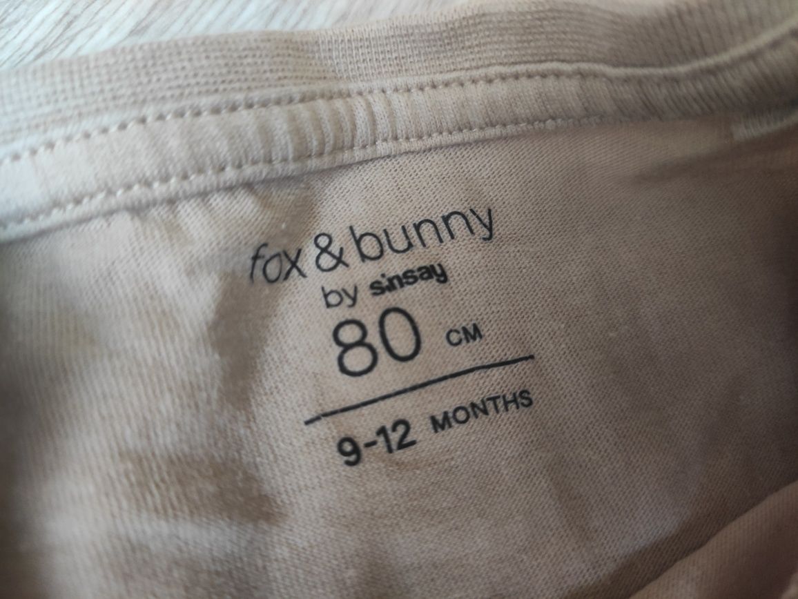 Dwa podkoszulki z długim rękawem rozmiar 80