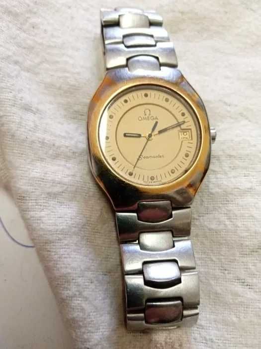 OMEGA SEAMASTER POLARIS  -  1990 AÇO E OURO EXCELENTE