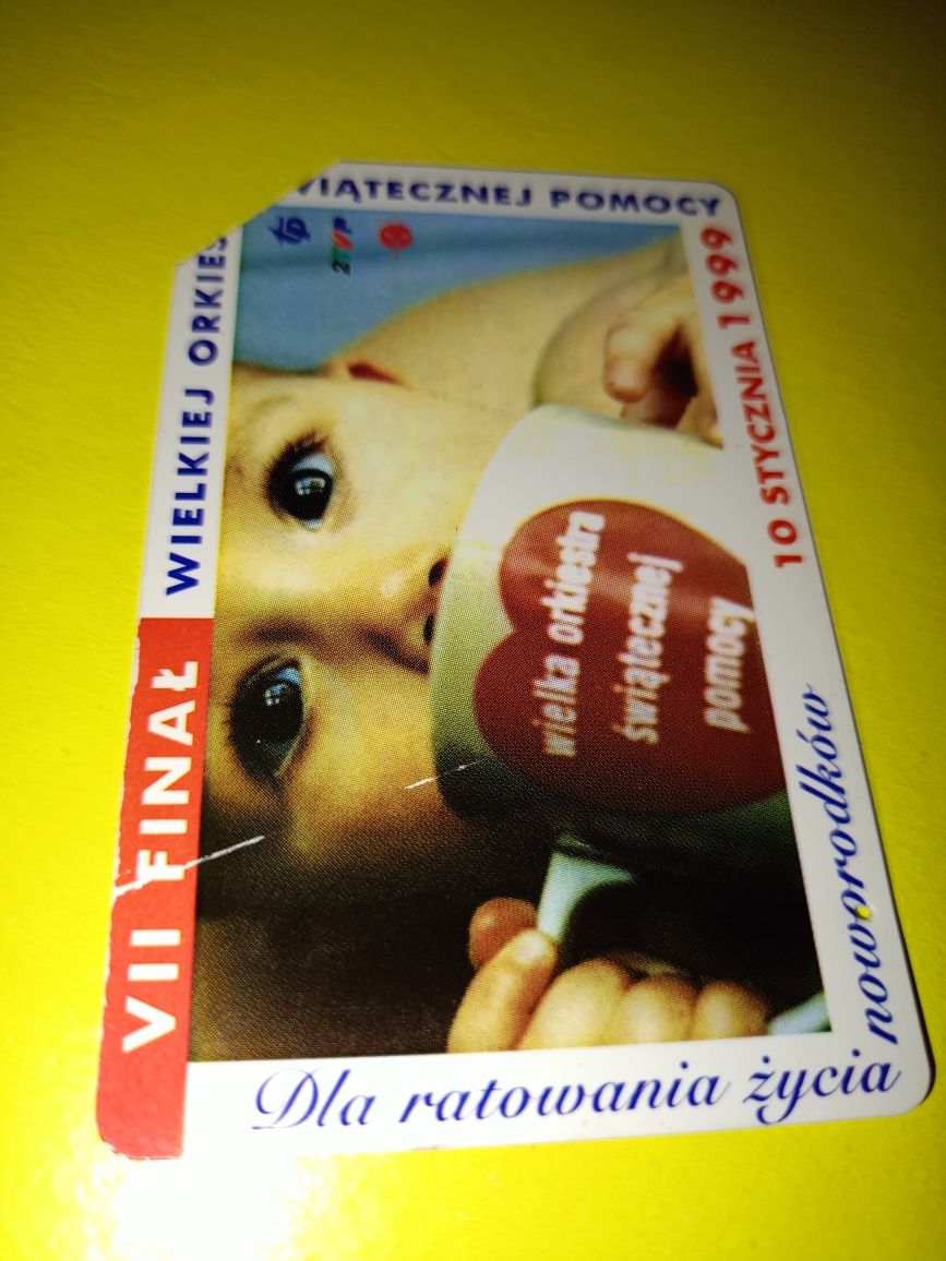 Karta telefoniczna WOŚP 1999