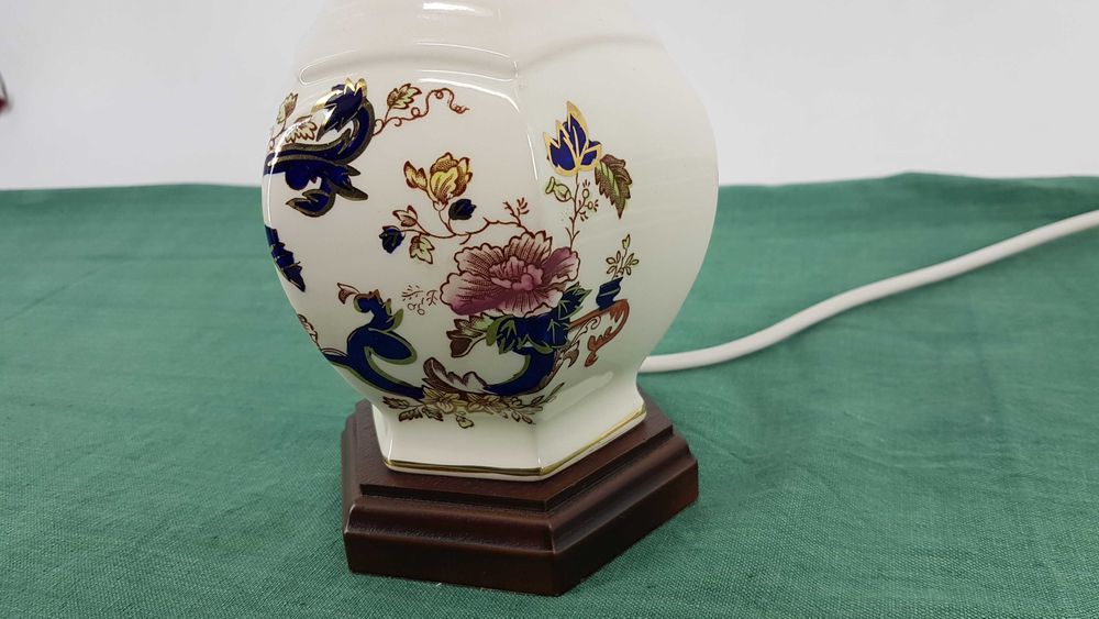 Винтажная настольная керамическая лампа  Mason's Blue Mandalay