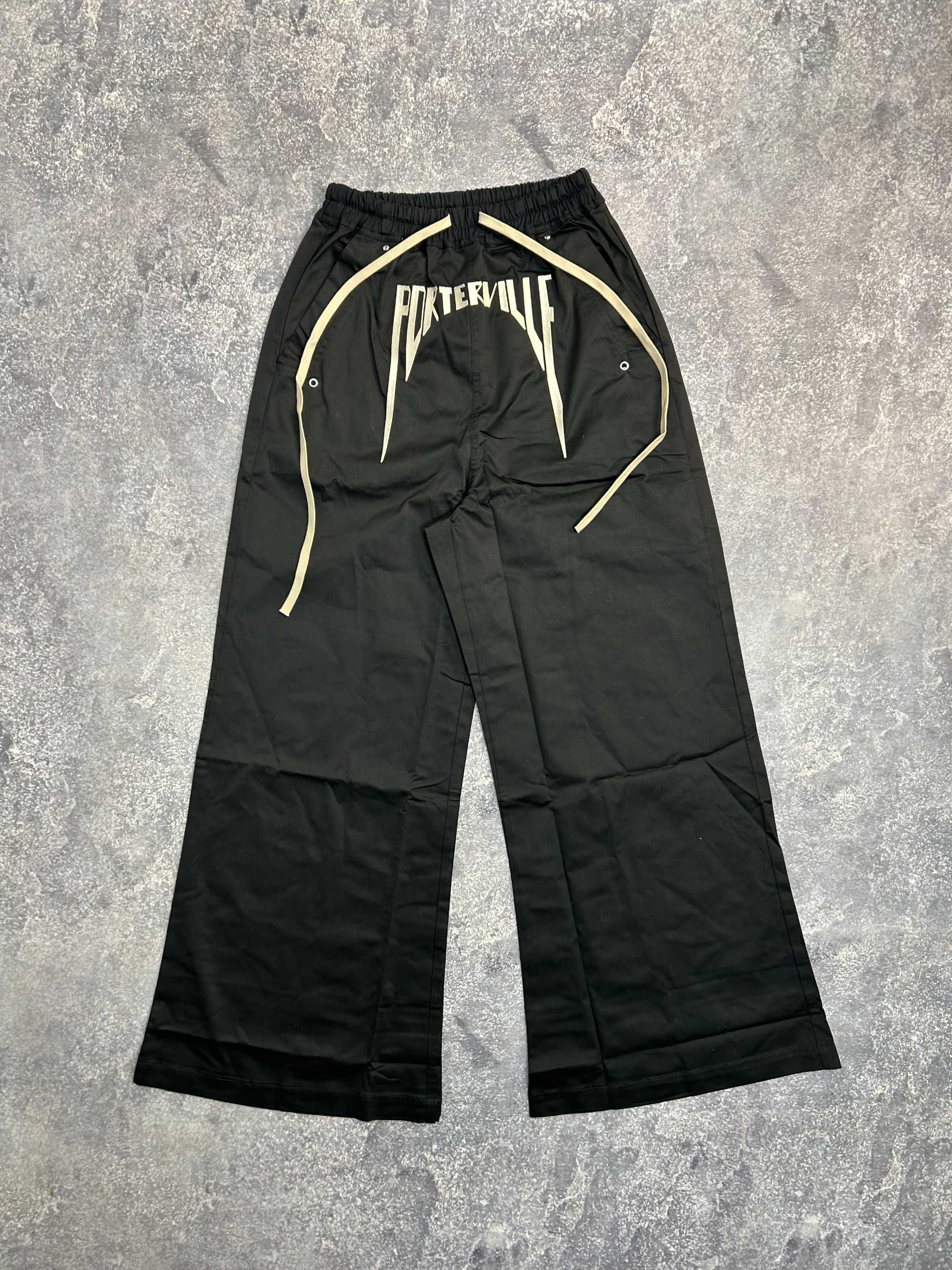 Rick Owens DRKSHDW черные штаны карго джинсы чорні штани porterville M