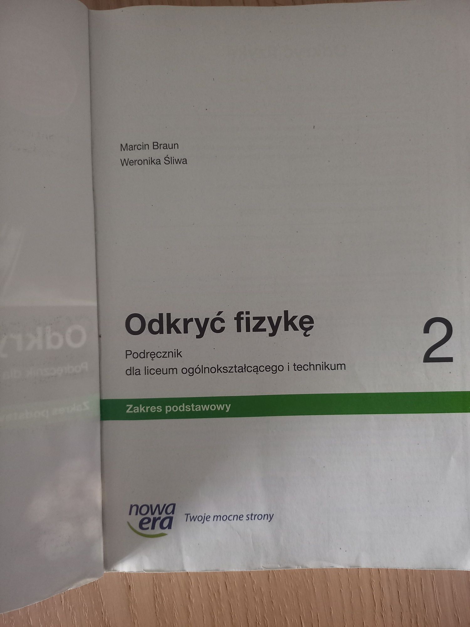 Odkryć fizykę 2 Podręcznik Zakr podstaw Liceum i technikum Edycja 2024