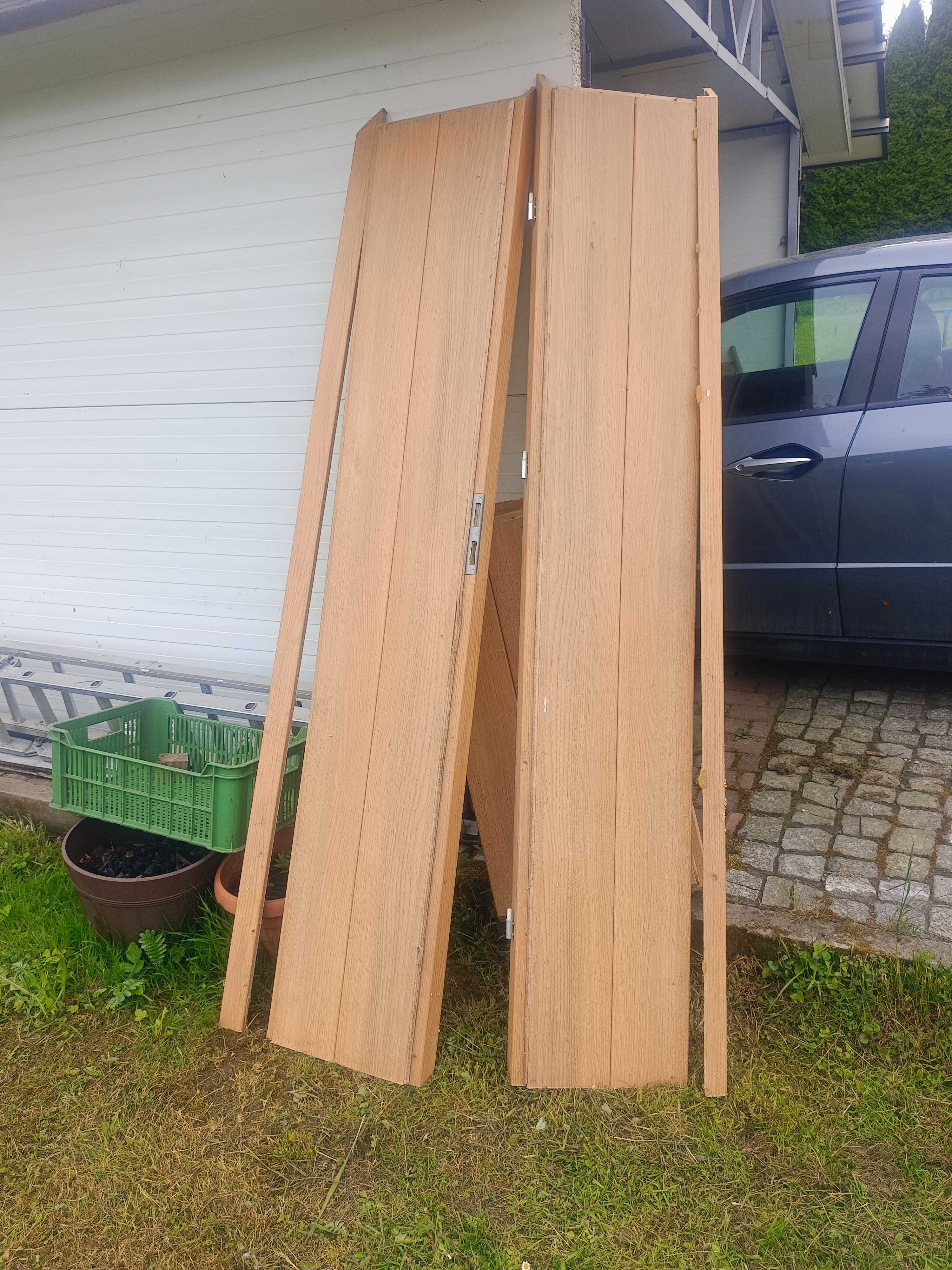 Drzwi wewnętrzne 200x95 / Z opaską / Komplet / Bardzo Ładne