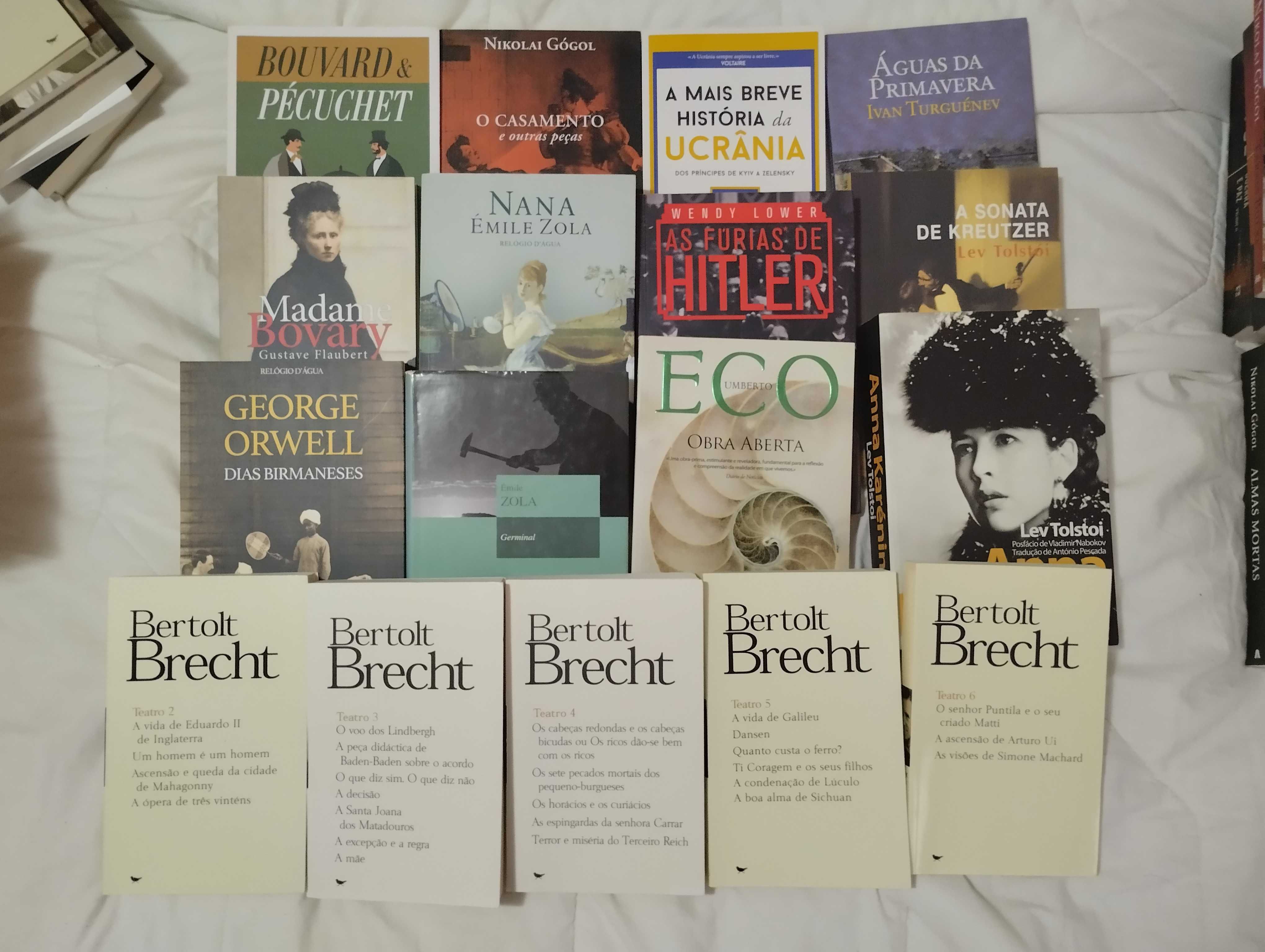 50 livros de autores clássicos, modernos e de teatro desde 2€ a 10€