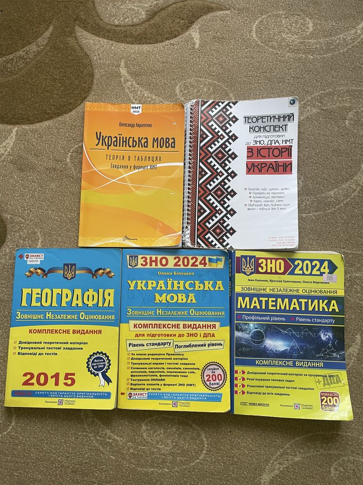 Книжки ЗНО НМТ 2025
