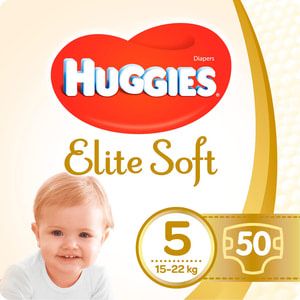 Підгузки Huggies Elite Soft, розмір 5 (11-25 кг), 50 шт