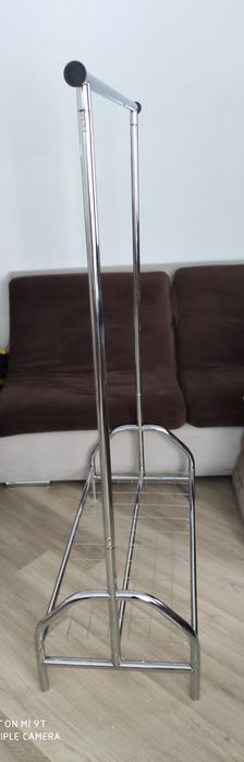 НОВА Велика стійка стойка для одягу для дому магазину гардеробної хром