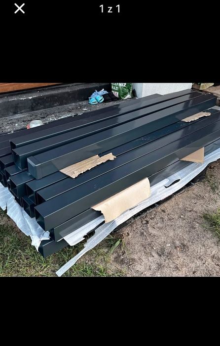 Słupki ogrodzeniowe 100x100x3 H200  / 4szt