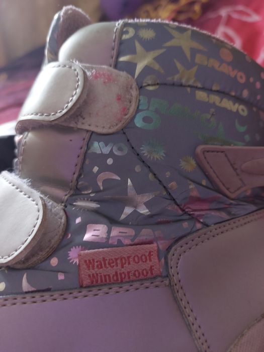 Зимові чобітки для дівчинки, 33 розмір, устілка 21 см
