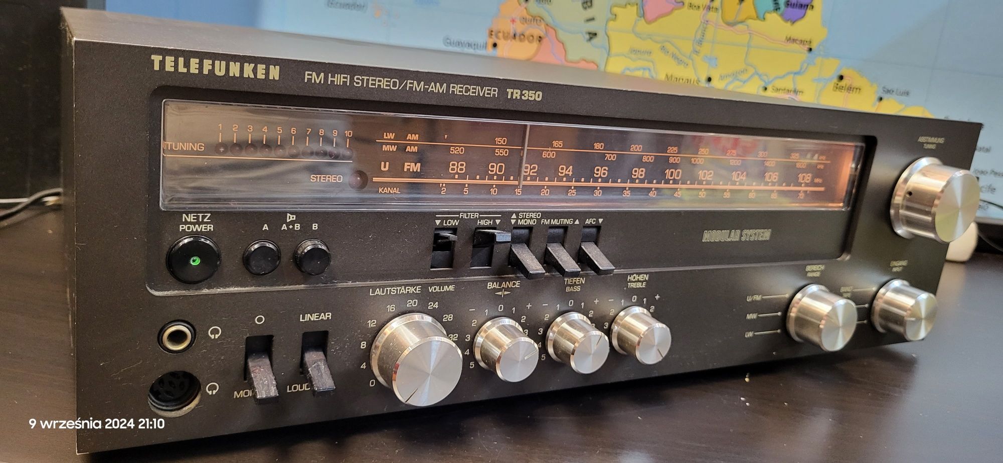 Amplituner Telefunken TR 350 sprawny