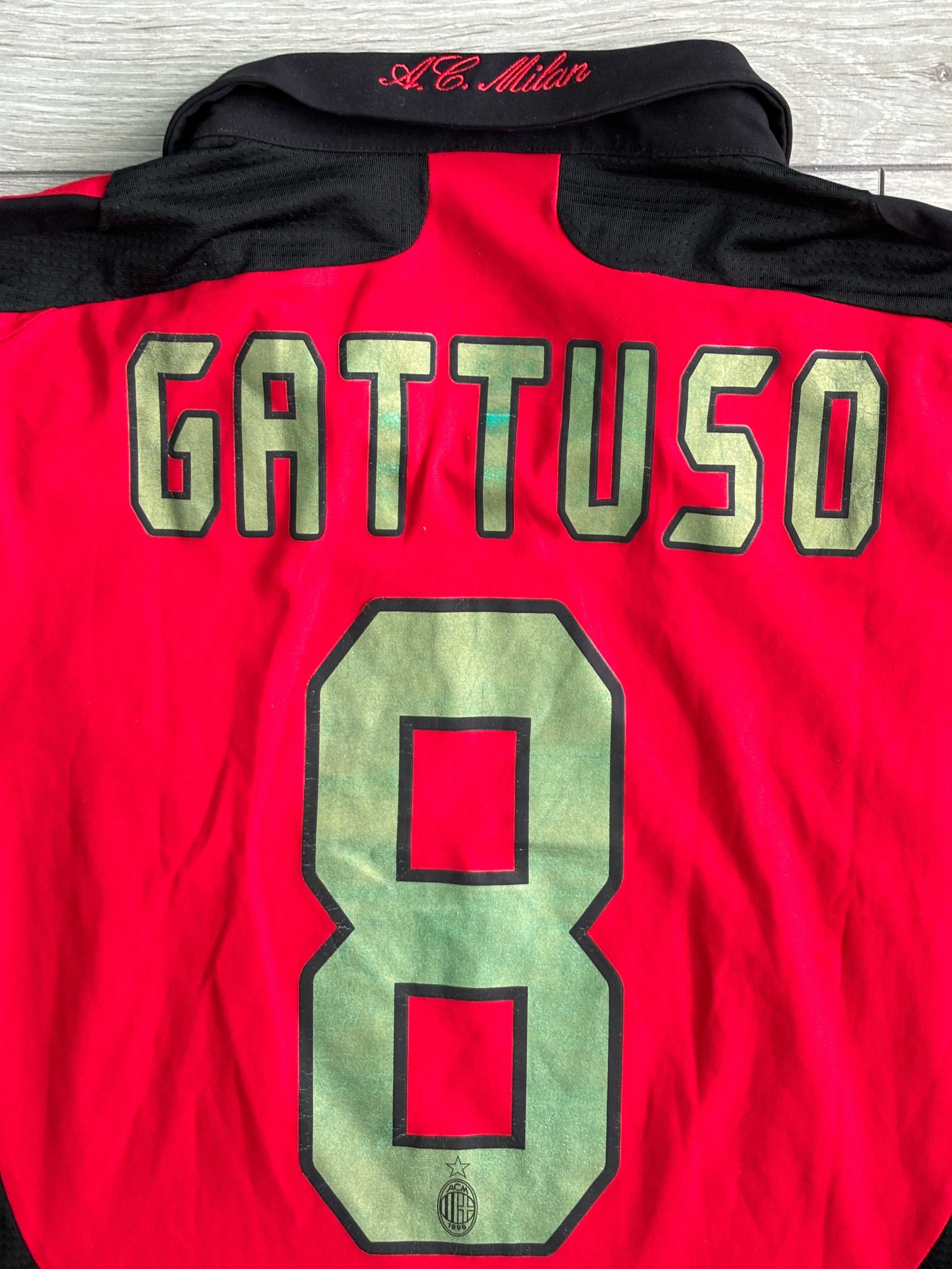 Футбольна Футболка Gattuso Milan Adidas Football Shirt Soccer Jersey L