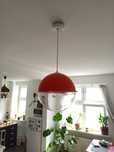 REZERWACJA Lampa kula pomarańczowa space age vintage